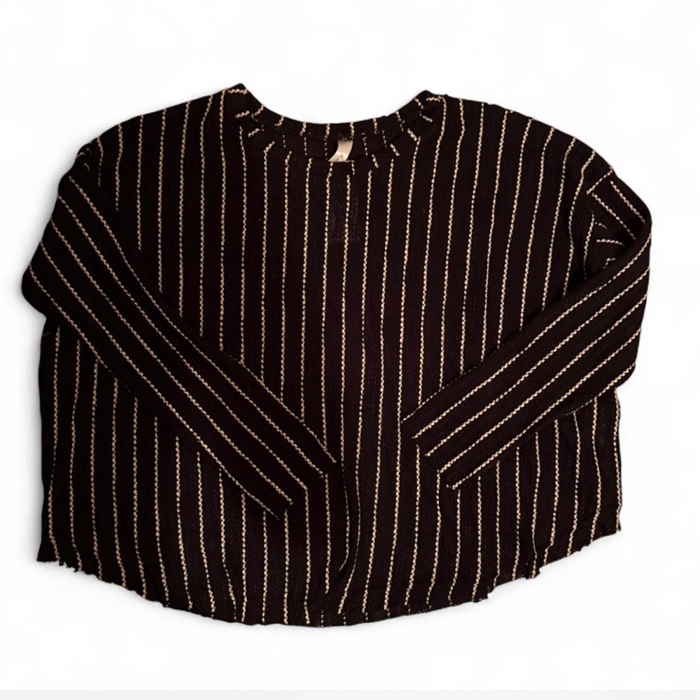 Black and White Striped Sweater